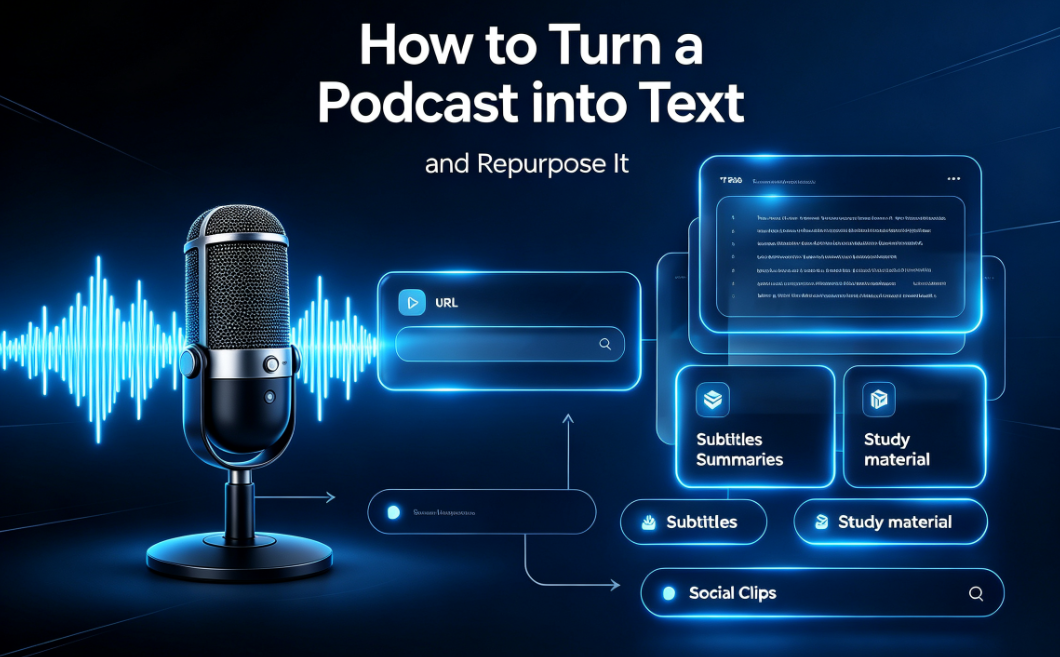 How to Turn a Podcast into Text