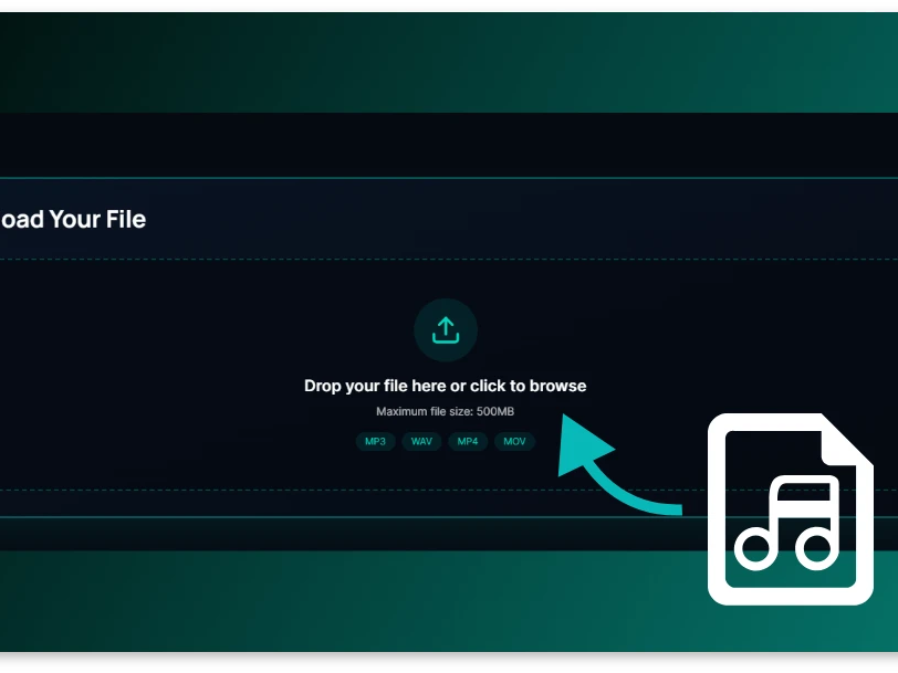 Step 1: Upload Your Audio or Video File