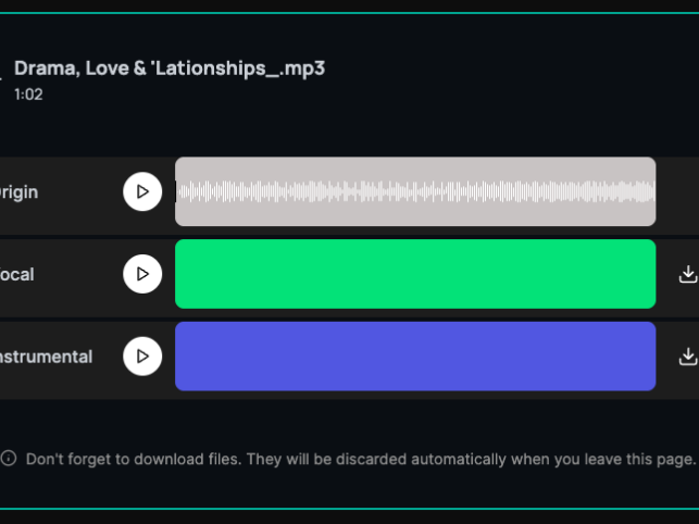 Step 3: Preview the result and download your clean audio.