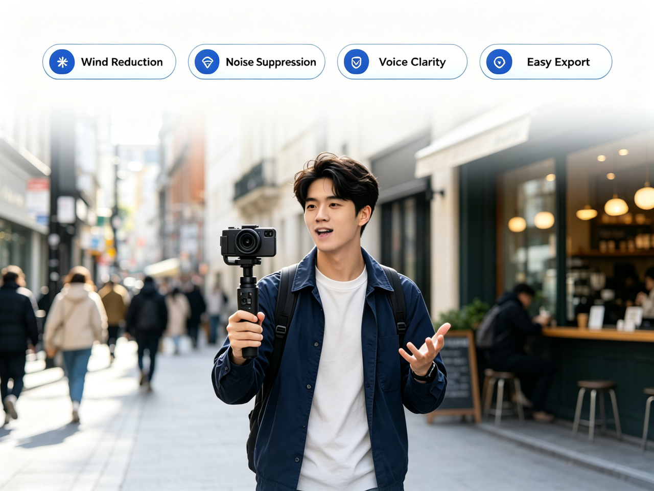Clean Audio for Vlogs Shot Anywhere