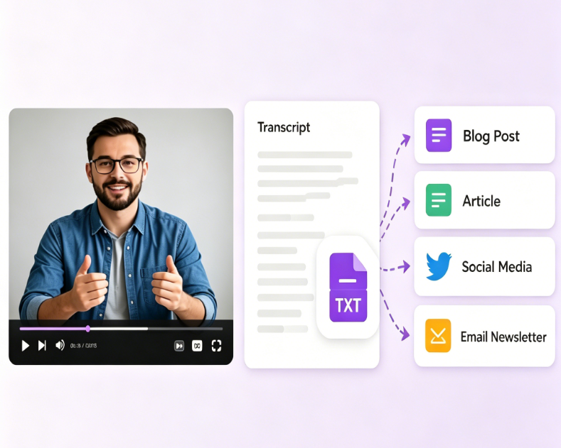 Convert Video to Text for Content Repurposing
