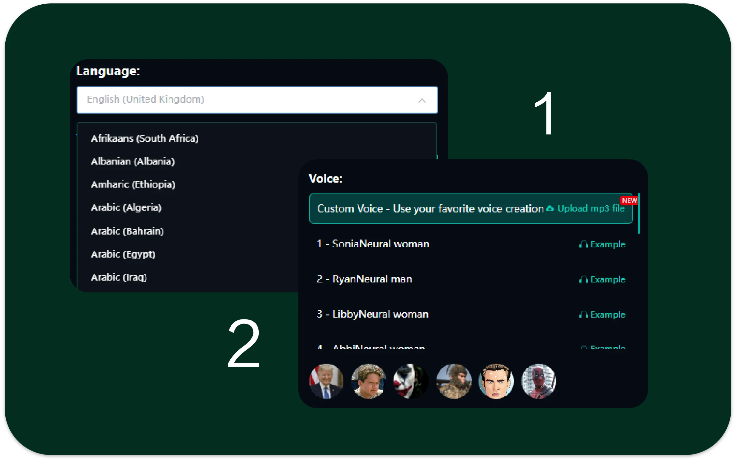 Step 2: Choose a Voice Style